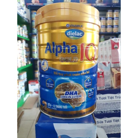 SỮA BỘT DIELAC ALPHA GOLD IQ 2 900G (CHO TRẺ TỪ 6 - 12 THÁNG TUỔI)[HSD: 10/09/2023]