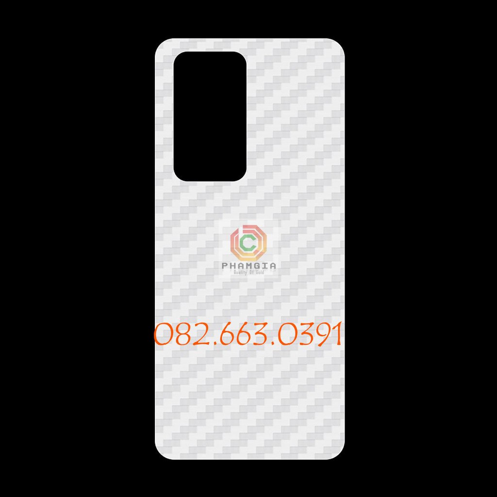 Miếng dán mặt lưng skin carbon Huawei P40 Pro