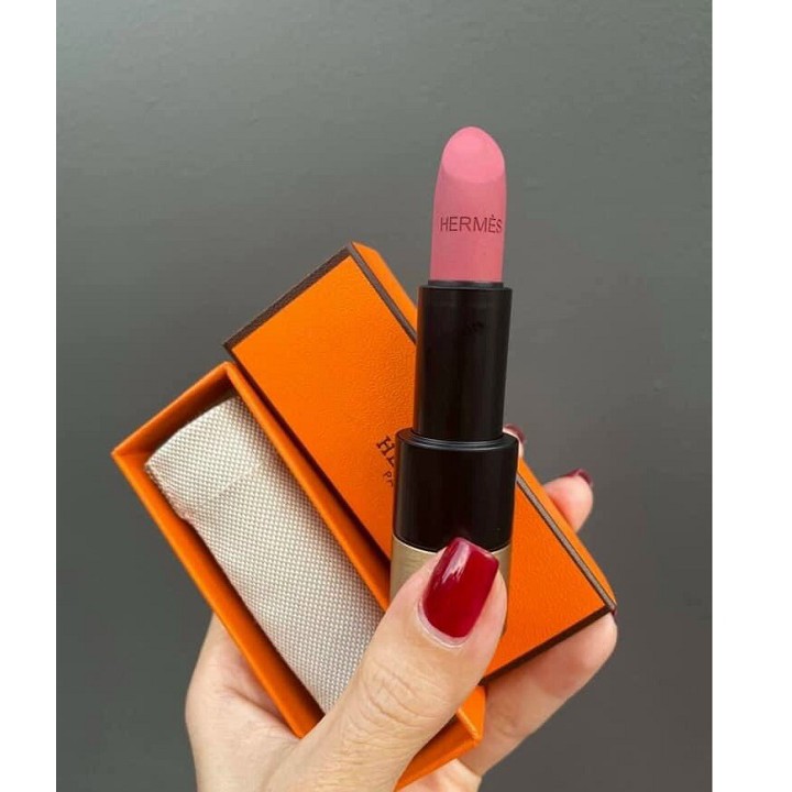 Son Hermes 48 Rouge Matte Rose Boise (Màu Hồng Đất )