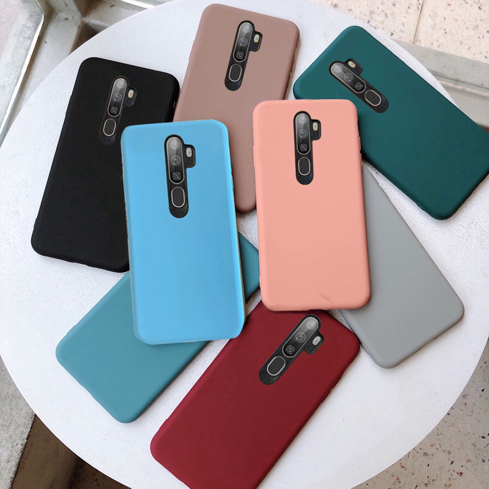 Ốp điện thoại TPU dẻo màu kẹo trơn cho OPPO A5 2020 A9 2020 A31 2020 A91 OPPO Reno 3 Pro Reno 2 2F