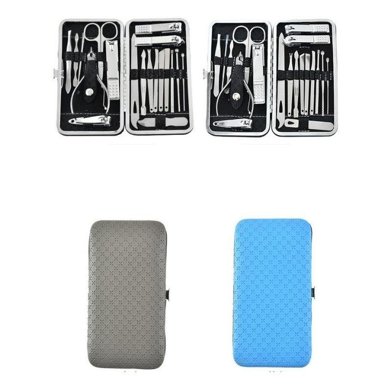 Bộ dụng cụ cắt móng tay 19 món bằng thép không gỉ, bộ bấm móng tay cao cấp - Lotor L001