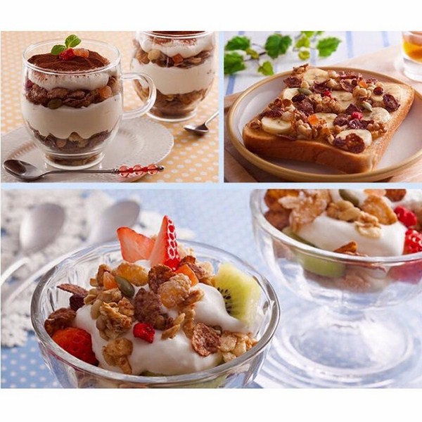 NGŨ CỐC TRÁI CÂY SẤY KHÔ CALBEE NHẬT BẢN 800G DATE 2021