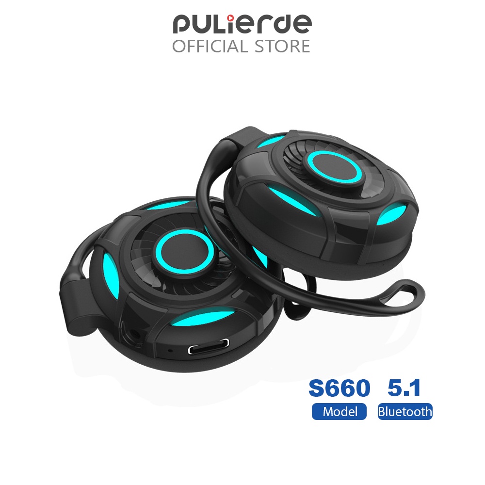 Tai nghe gắn tai Pulierde S660 kết nối Bluetooth cho chơi game thể thao