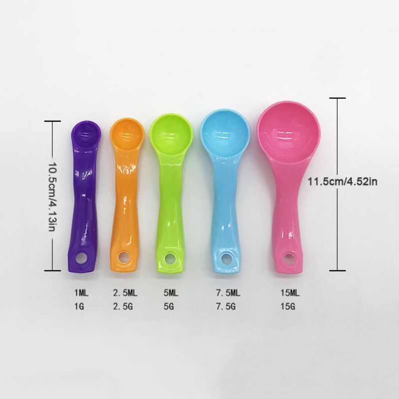 Bộ 5 Muỗng Đo Lường Nhiều Màu Sắc