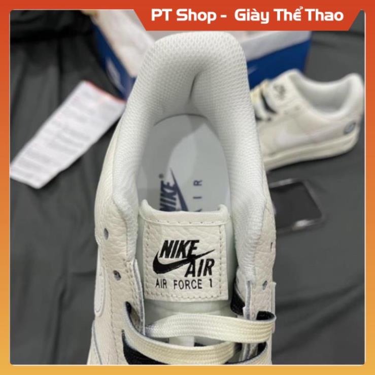 [FreeShip - Hàng Đẳng Cấp] GIÀY AF1 BROOKLYN CREAM ZEP 11, GIẦY AF1 TRẮNG KEM ÂM DƯƠNG DÂY HAI MẦU