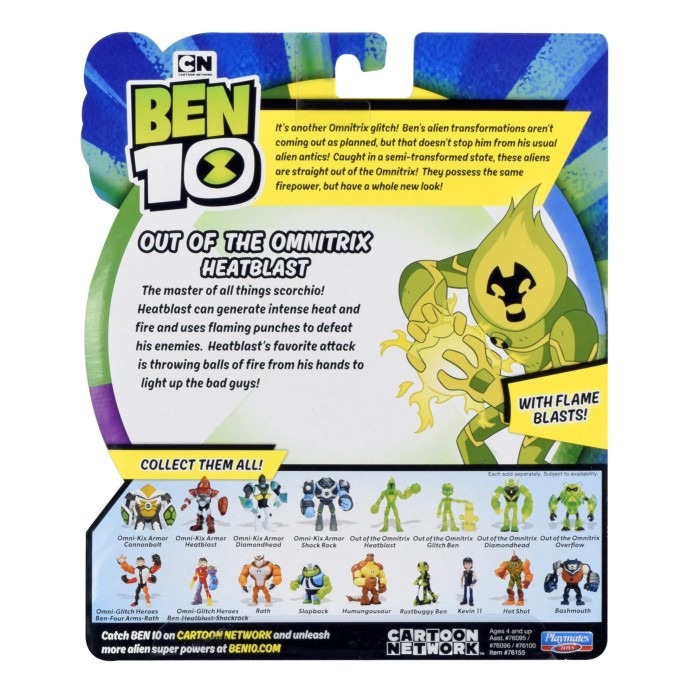 Mô Hình Đồ Chơi Nhân Vật Ben 10 Out Of The Omnitrix Heatblast