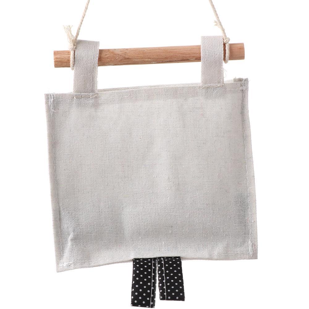 KUNHEV Túi Treo Tường Vải Lanh Cotton Sức Chứa Lớn Dễ Thương Tiết Kiệm Không Gian