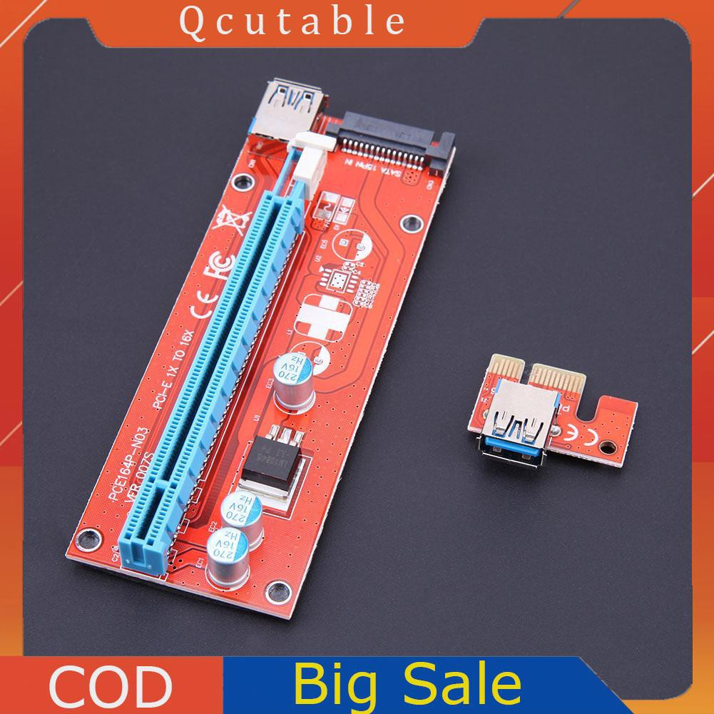 Dây Cáp Chuyển Đổi 60cm 007s Pci-E Riser 1x 16x Usb3.0 Dành Cho Btc Miner