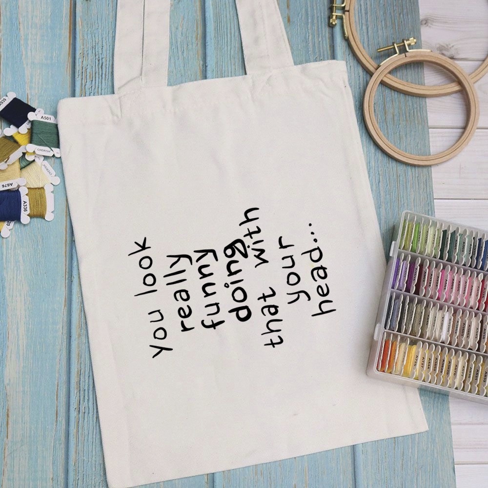 Túi vải túi Tote TINISHOP - Mẫu 17 vải canvas dày đẹp cho nữ có khóa miệng đi học đi chơi. In hình theo yêu cầu