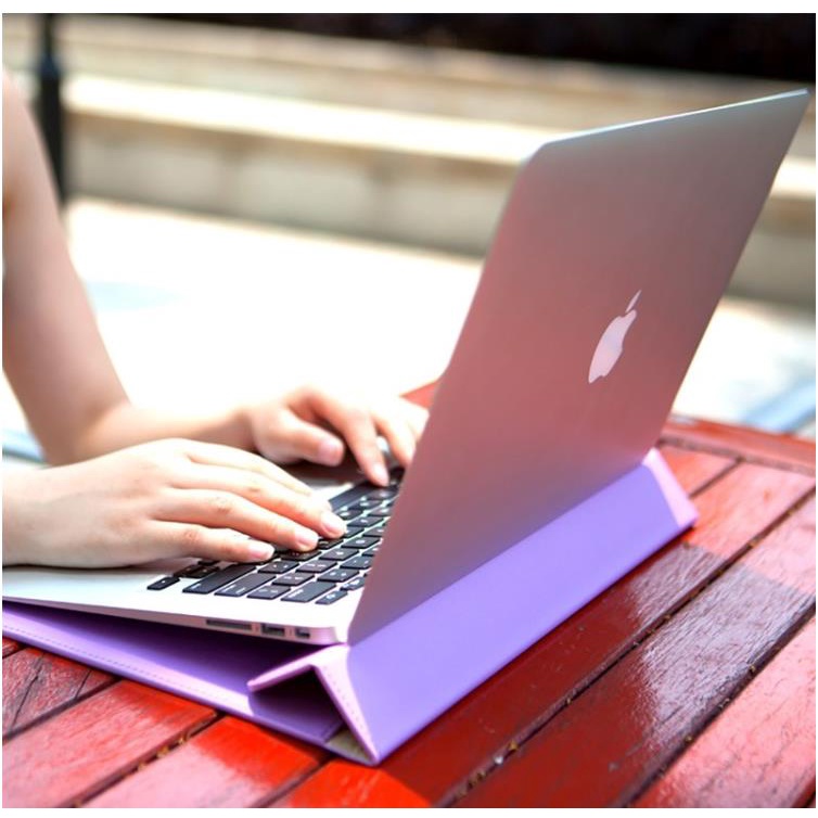 Túi đựng laptop da PU kiêm giá đỡ thích hợp cho iPad Air Pro Huawei HP Asus 11 12 13 14 15 16.2 inch