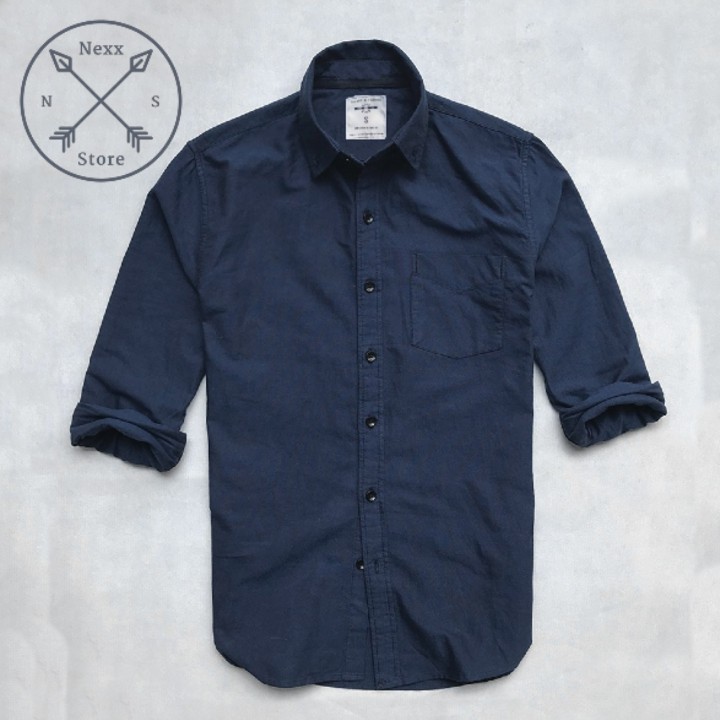 Áo sơ mi nam dài tay công sở trắng Nexx&Dee vải oxford denim cao cấp cực đẹp NS012