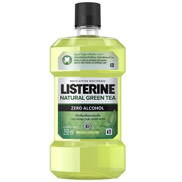 Nước súc miệng trà xanh Listerine Natural Green Tea 250ml