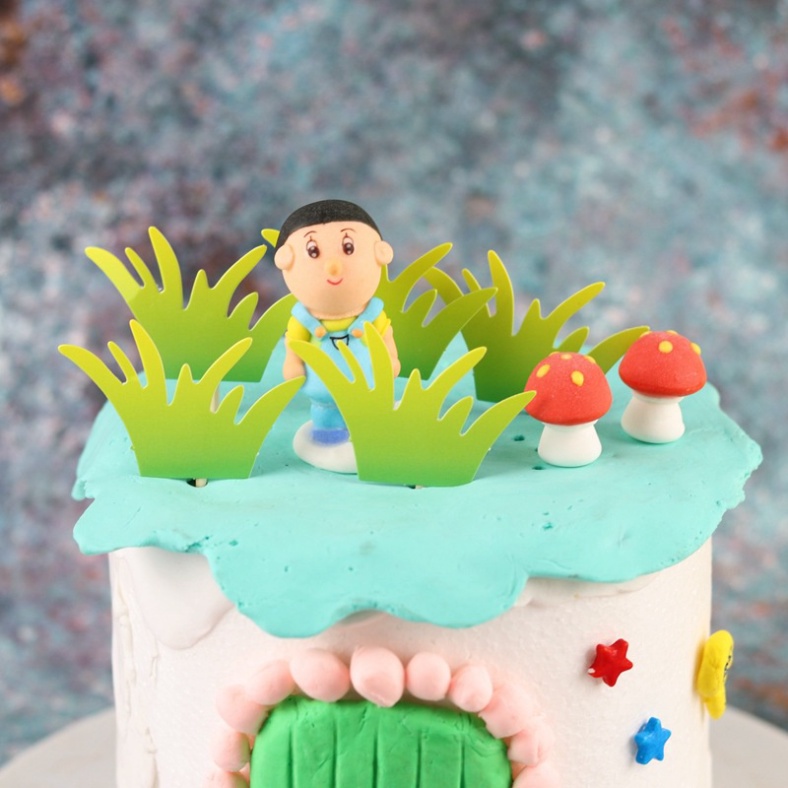 đồ trang trí bánh sinh nhật [FREESHIP❤️] Set cắm cây cỏ