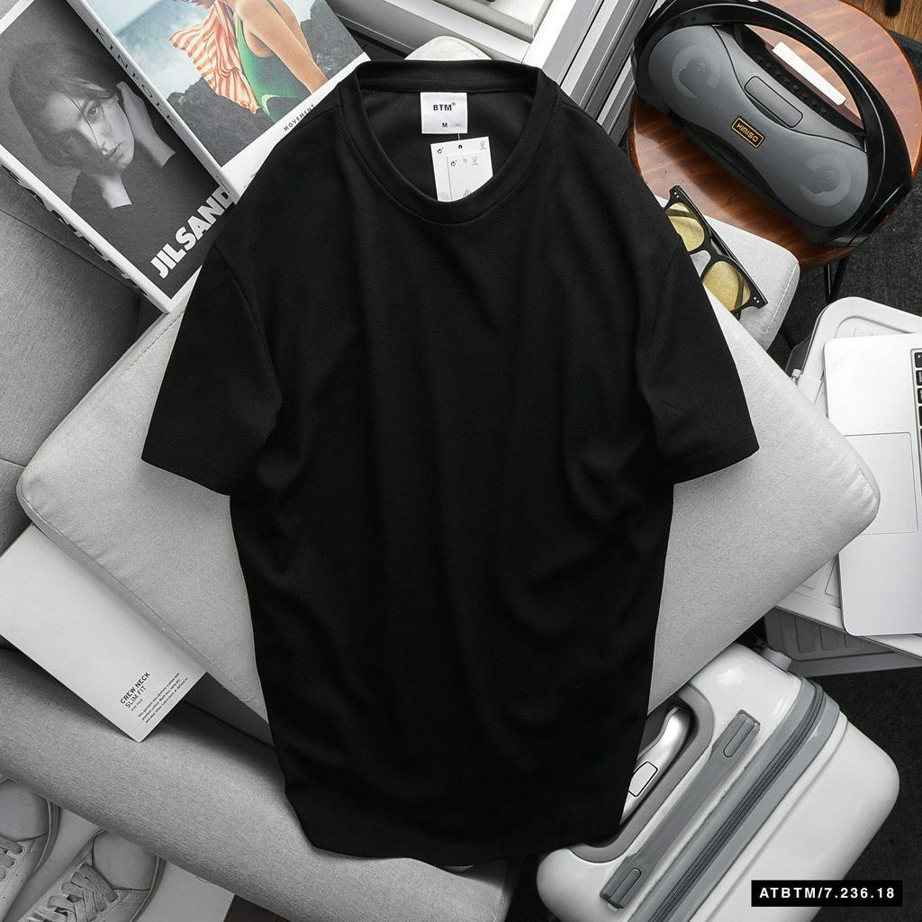 Áo thun thời trang unisex tay ngắn, chất liệu thun tổ ong, thấm hút tốt, form đẹp 23618