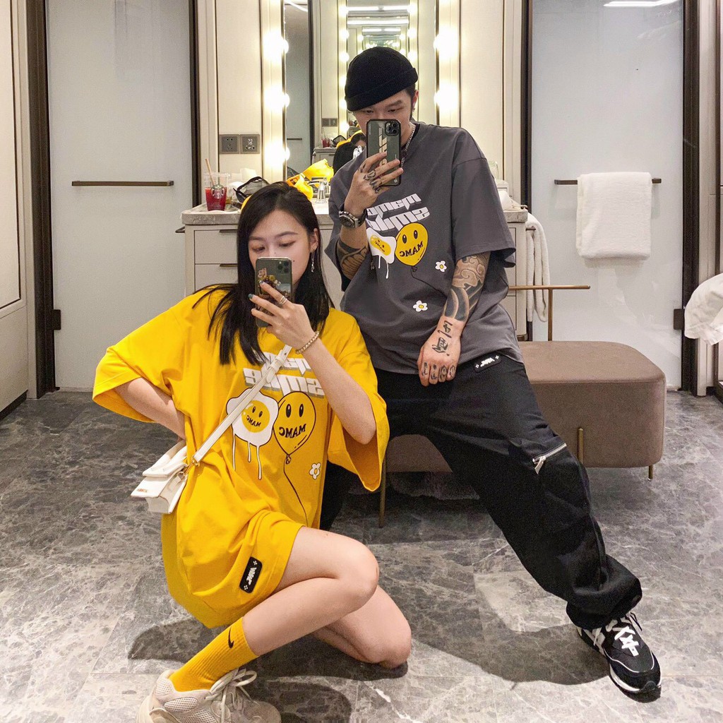 Áo Thun Tay Lỡ Unisex - Áo Thun Nam Nữ Form Rộng MAMC 2 Màu Siêu Hot - LP.STORE