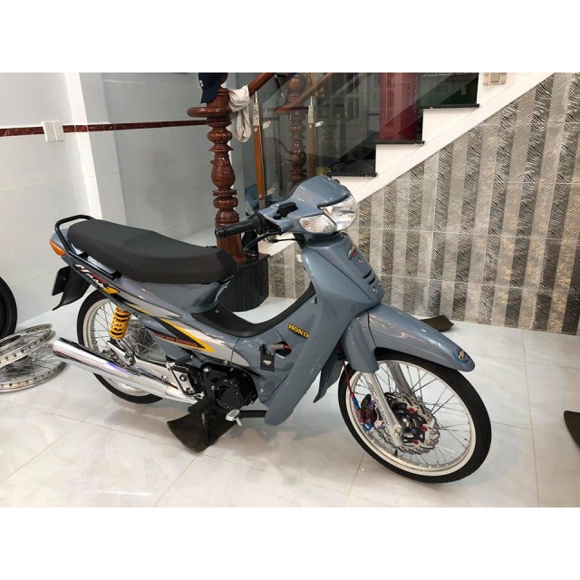 Dàn áo xe Wave 110, Wave ZX, Wave Anpha đời 1997 đến 2006 nhưa ABS cao cấp MÀU XÁM XI MĂNG