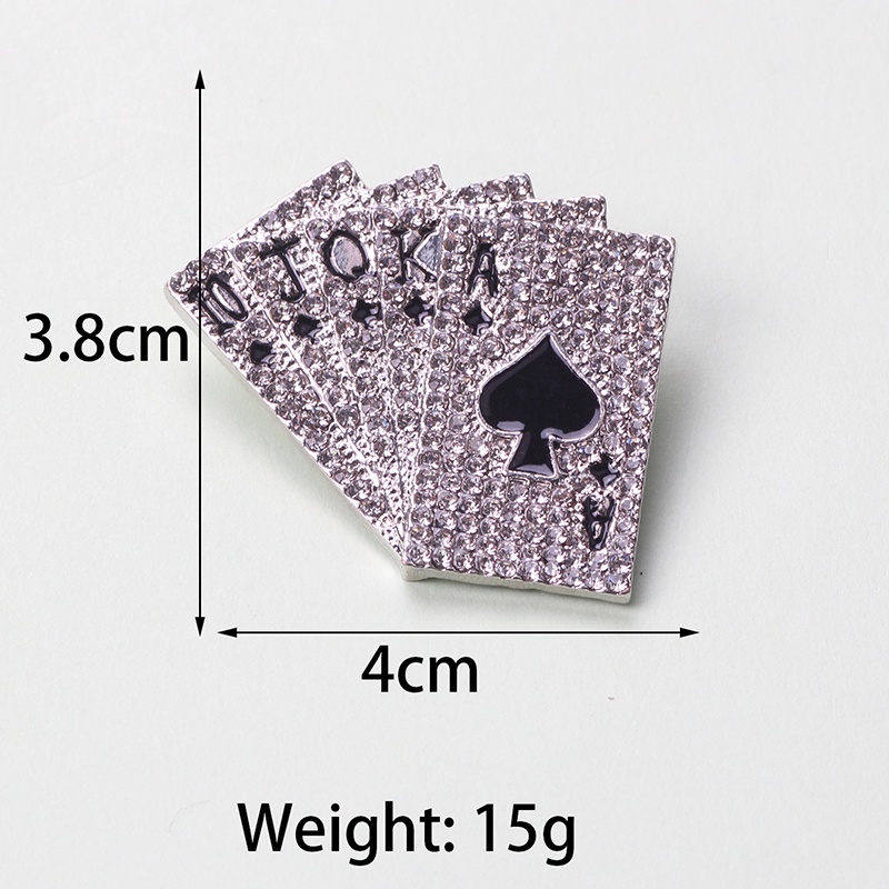 Ghim Cài Áo Hình Bài Tây Đính Đá Lấp Lánh Thiết Kế Thời Trang Cho Nữ 10 J Q k a 2022