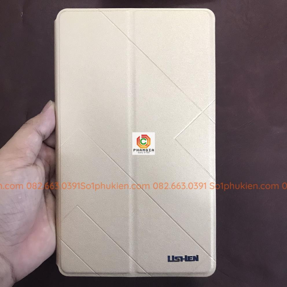 Bao da Samsung Tab S7 FE  hiệu Lishen có chống gập xem phim