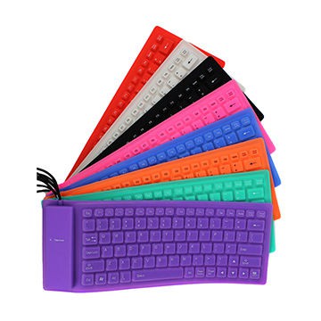 Bàn phím dẻo USB cho PC, Laptop Silicon Chống Nước