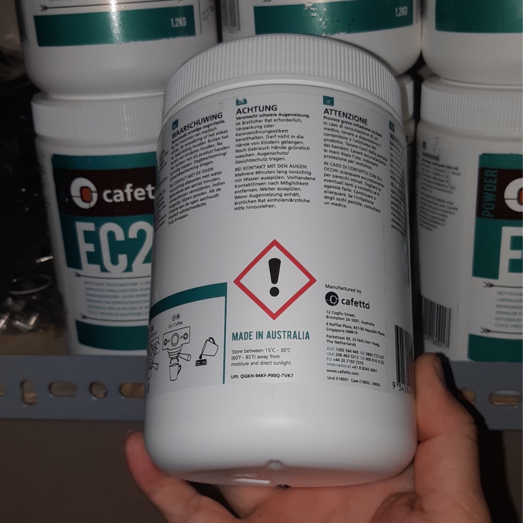 Bột Vệ Sinh Máy Pha Cà Phê Cafetto EC2 1,1kg - Linh Kiện, Phụ Kiện Máy Pha Cà Phê.