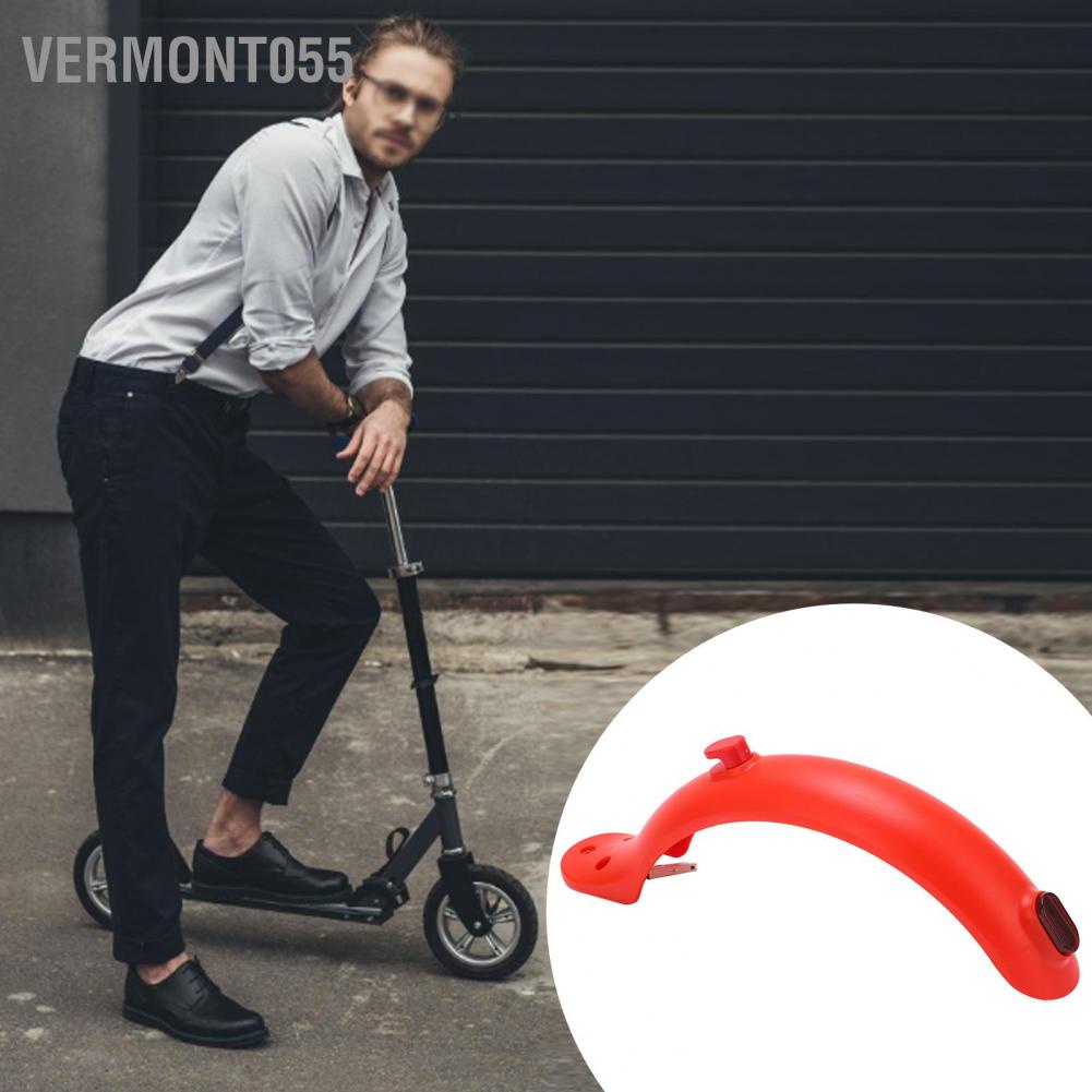 Vermont055 Electric Scooter Rear Fender Mugguard with Hook and Taillight for Xiaomi Mijia M365 Accessories