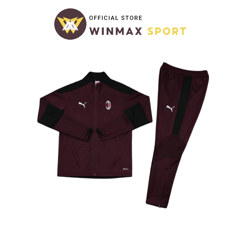 Bộ Nỉ Thể Thao Nam AC Milan Trẻ Trung Năng Động - Thời Trang Cao Cấp WinMax