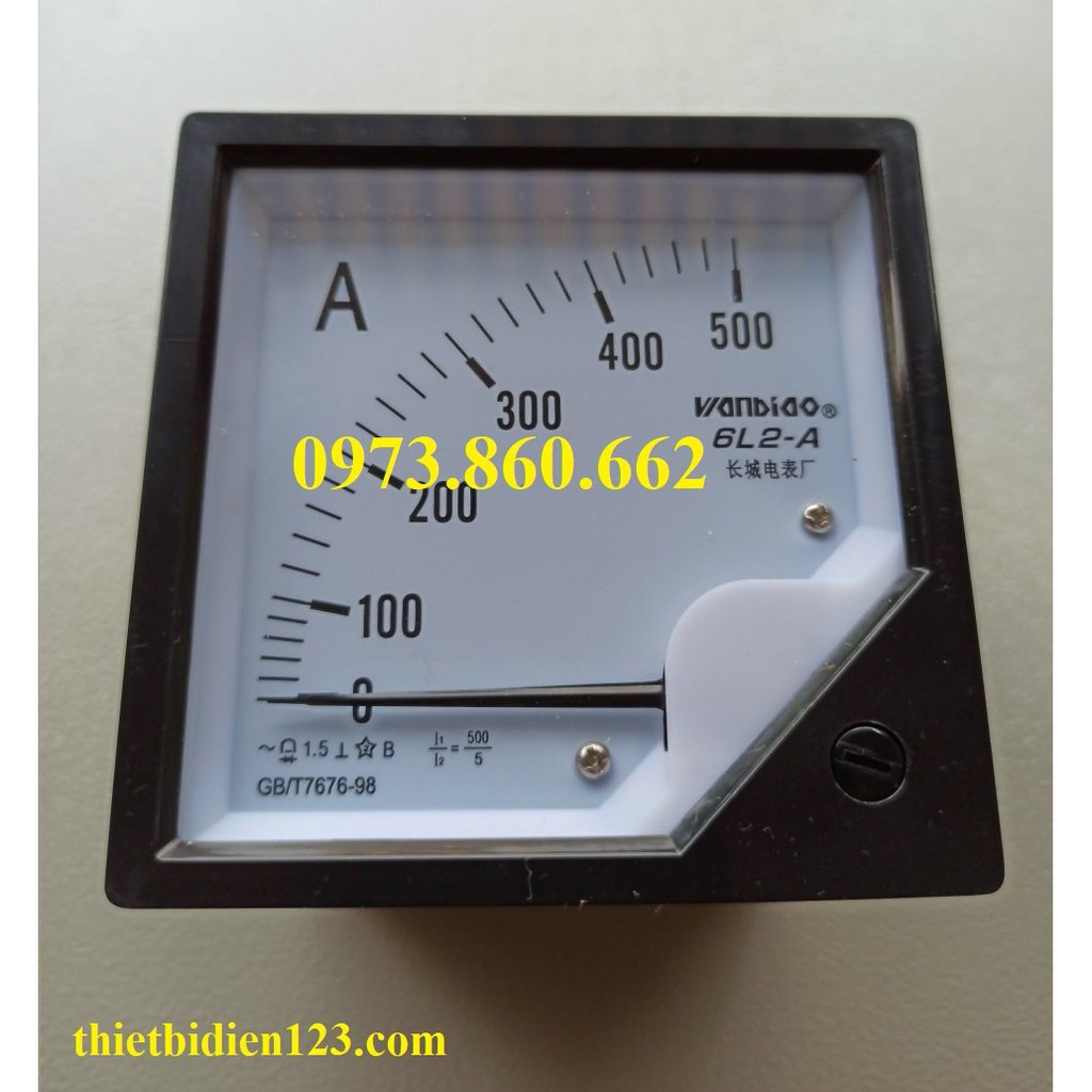 Đồng hồ hiển thị dòng điện Ampe 6L2-A - Ampe kế -TBĐ