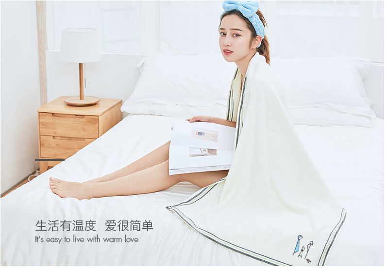 Khăn Tắm Chất Liệu Cotton Mềm Mại Thấm Hút Tốt