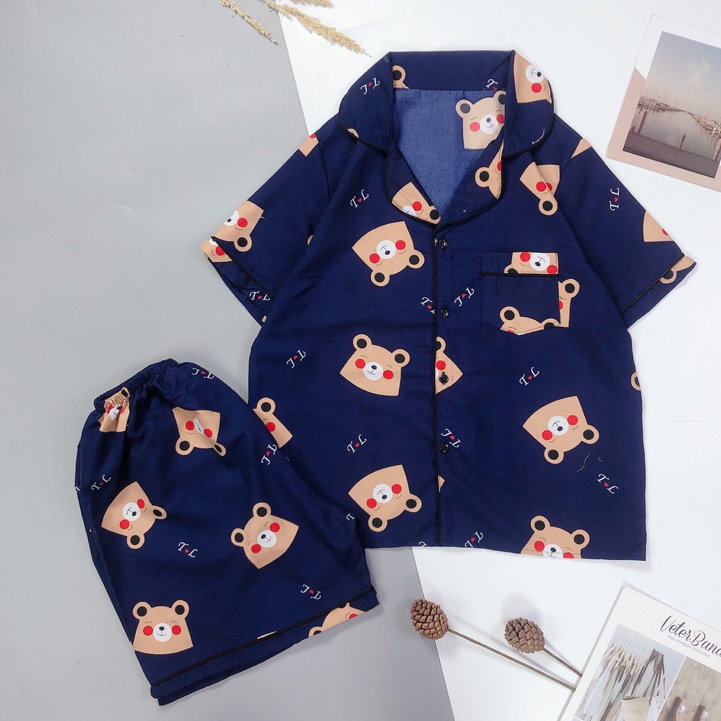 Đồ Bộ Pijama Ngắn Hình Mới Vải Kate Thái Mềm Mịn BC05 | BigBuy360 - bigbuy360.vn