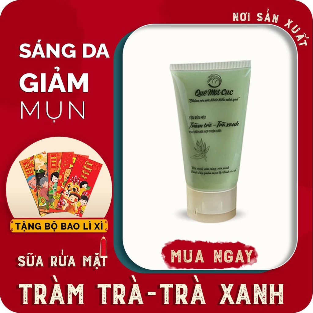 SỮA RỬA MẶT CHO DA MỤN, NHẠY CẢM, DẦU, KHÔ QUÊ MỘT CỤC 50G HANDMADE