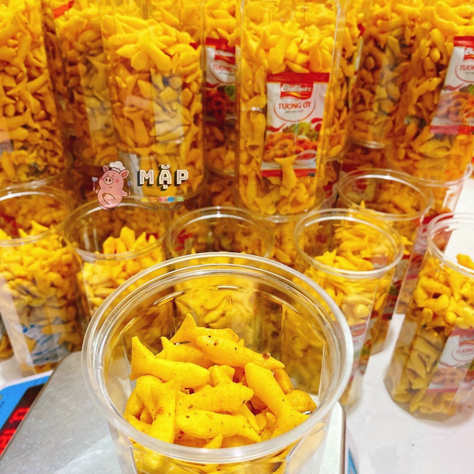 Bánh Phồng Cá Vị Phô Mai Mặn Ngọt Hủ 200g - Có loại 3 màu