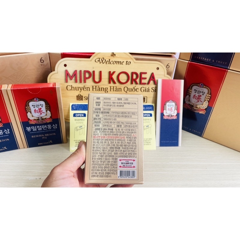 Hồng Sâm Cắt Lát Tẩm Mật Ong KGC Hộp ( 120g - 240g) Cheong Kwan Jang Hộp