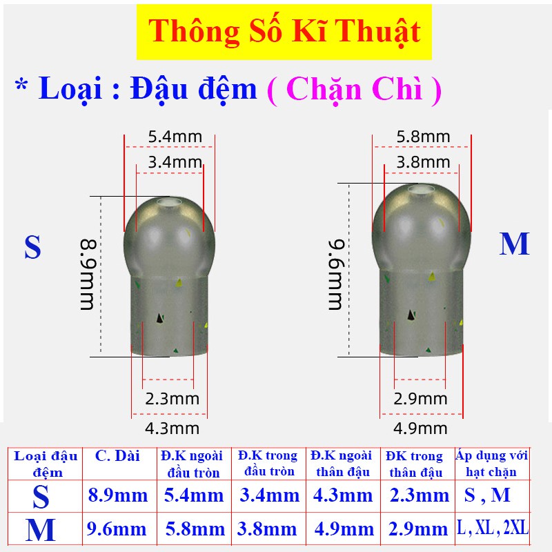 Bộ Đệm Bọc Chì Làm Trục Săn Hàng Tiện Lợi PK42