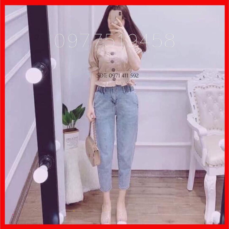 ⚡️SIÊU HOT⚡️QUẦN JEAN BAGGY CẠP CHUN TÔN VÒNG 3 - Hàng Bán Shop [Chuẩn Hàng Loại 1 Co Giãn Tốt)  ཾ