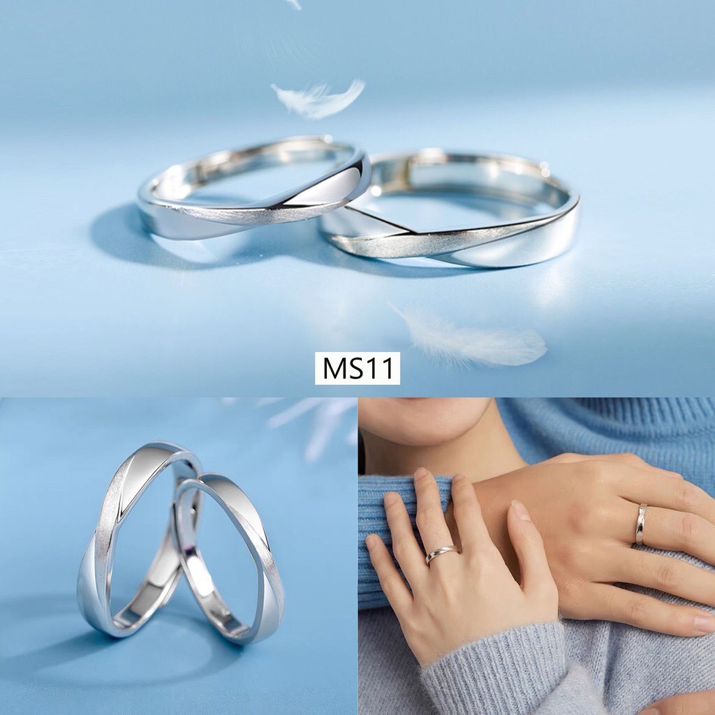 Nhẫn đôi cặp cực đẹp nhiều mẫu couple cá tính nam nữ