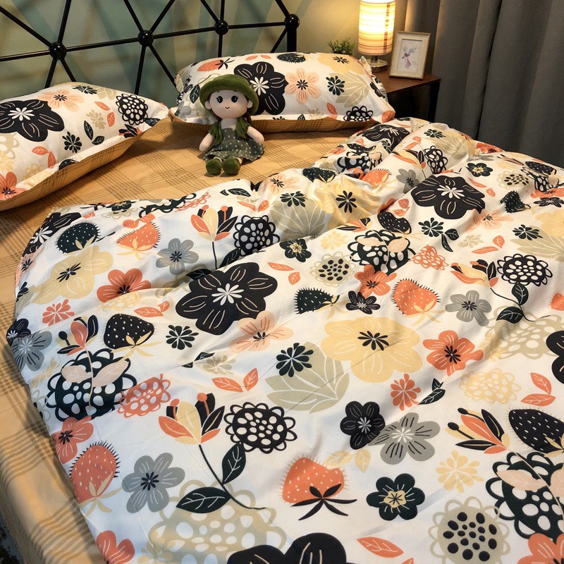 Cotton Poly Nhập Khẩu - Hoa Vàng Đen SP001223