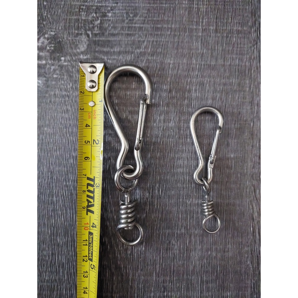 Móc khóa Inox mờ 304 nhỏ &amp; lớn - Móc treo Inox