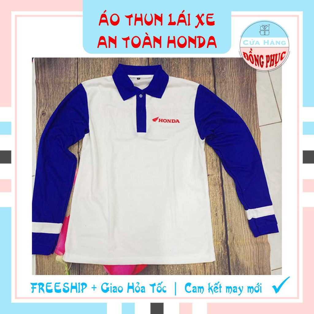 ĐỒNG PHỤC ÁO THUN LÁI XE AN TOÀN - ÁO THUN LÁI XE AN TOÀN CHÍNH HÃNG HONDA, ĐÚNG CHUẨN CỦA HONDA