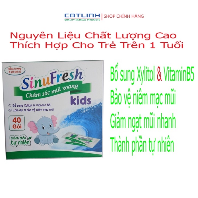 Muối Rửa Mũi Trẻ Em SINUFRESH KIDS Làm Dịu Và Bảo Vệ Niêm Mạc Mũi