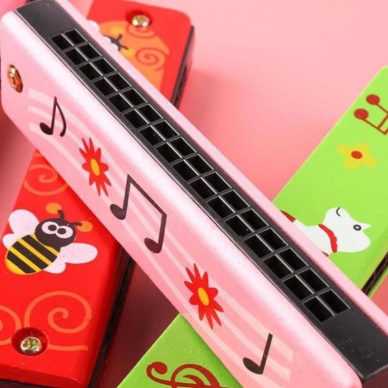 Kèn harmonica đồ chơi cho bé tập thổi luyện hơi