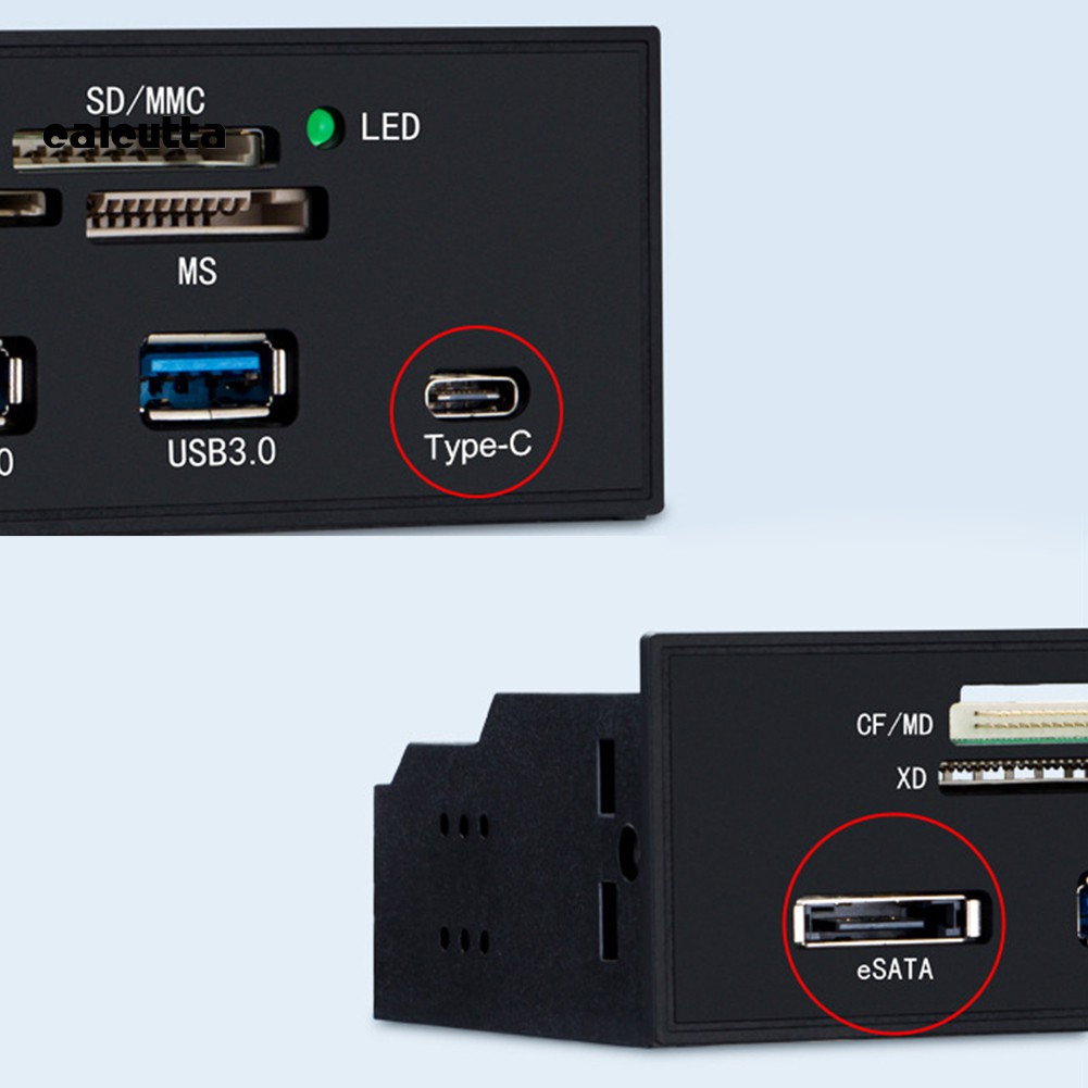 Đầu Đọc Thẻ Nhớ Đa Năng Usb 3.0 Esata Type-C Tf Sd