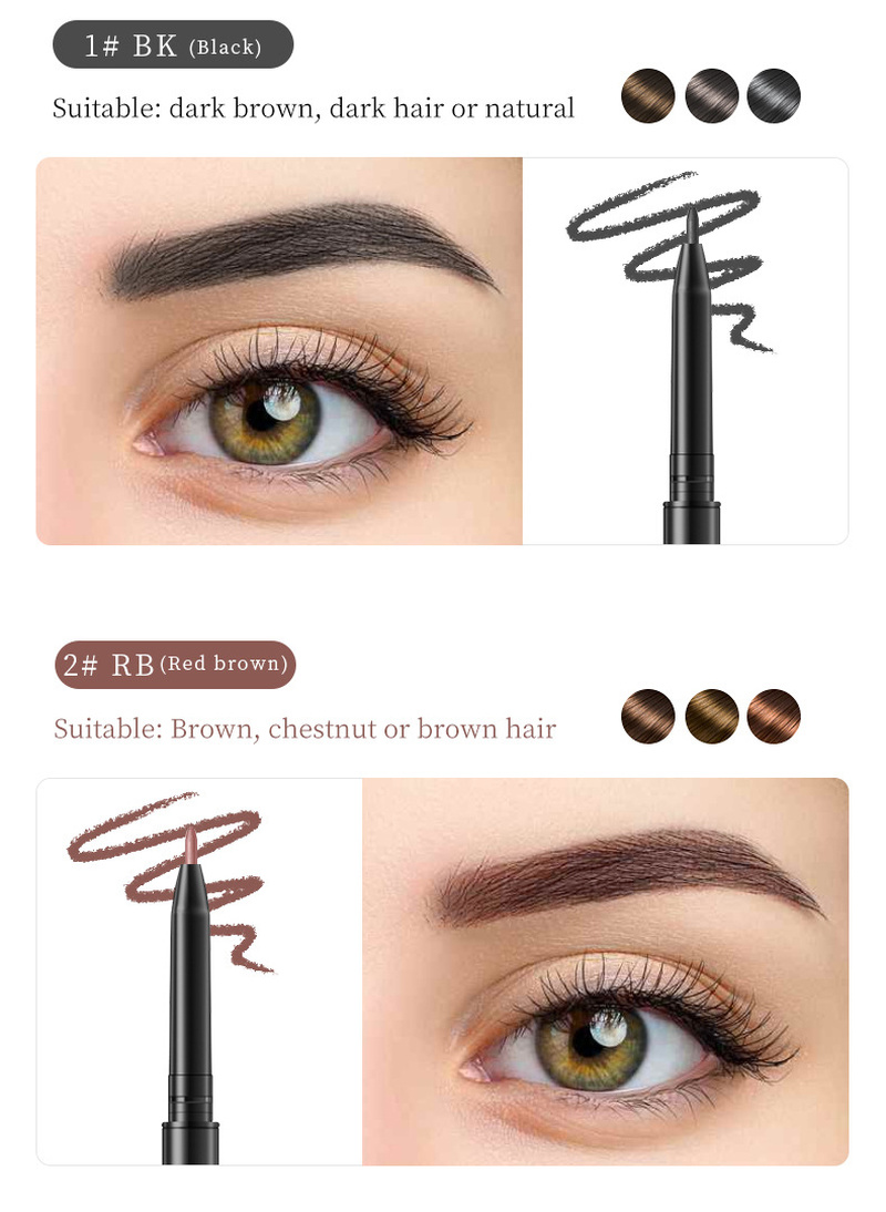 (Hàng Mới Về) Bút Chì Kẻ Lông Mày Qic 1.5mm Đầu Xoay Tự Động Siêu Mịn | BigBuy360 - bigbuy360.vn