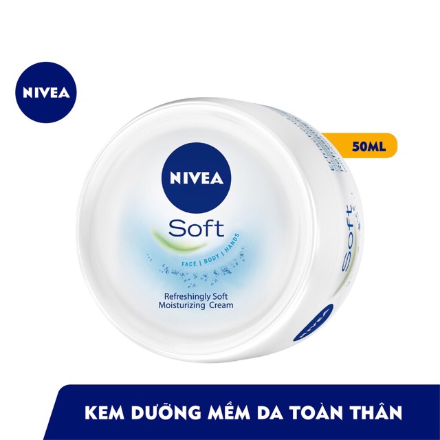 ❌❌KEM DƯỠNG ẨM NIVEA SOFT ( Dưỡng Ẩm Chuyên Sâu & Làm Mền Da) 50ml