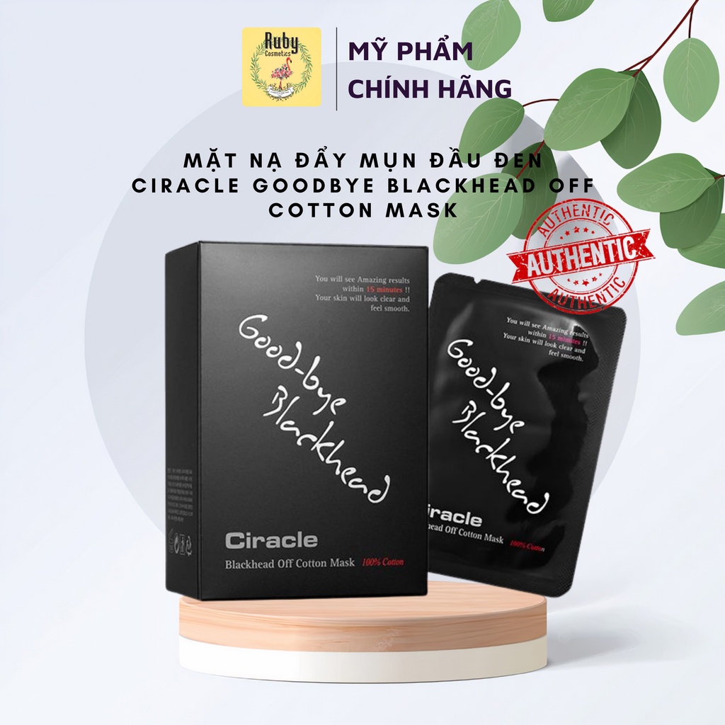 Mặt Nạ Đẩy Mụn Đầu Đen CIRACLE Goodbye Blackhead Off Cotton Mask