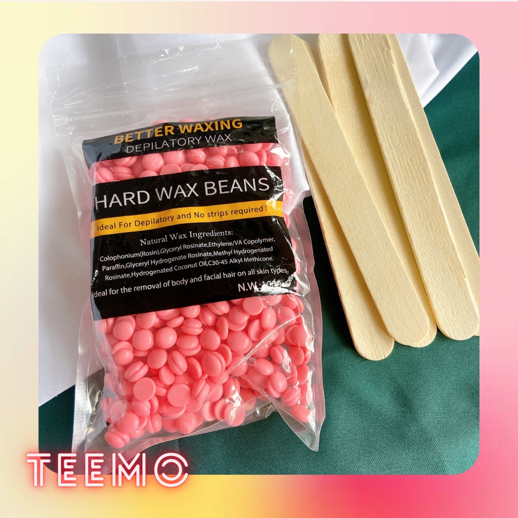 Sáp Wax Lông Nóng Hàn Quốc - Bám lông tốt - Túi 100gr (tặng que)