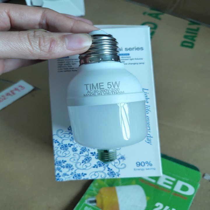 2 BÓNG LED BÚP TRỤ 5W SIÊU SÁNG, TIẾT KIỆM ĐIỆN, CHỐNG NƯỚC