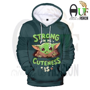 Áo hoodie  YoDa Baby in 3d nỉ bông hàng độc quyền Among Us Fashion