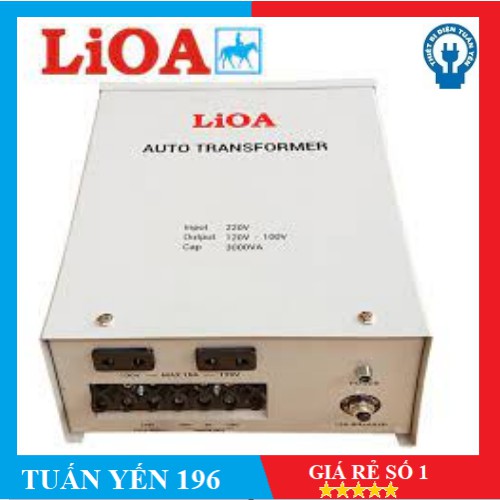 Bộ đổi nguồn 220v sang 100v - 120v lioa 3000va ( 2700w)