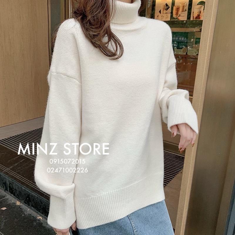 [Mã WARUN27 giảm 12k đơn 99k] ANU0007 - ÁO LEN DẠ NỮ CỔ LỌ | BigBuy360 - bigbuy360.vn