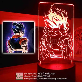 [ĐÈN NGỦ ANIME ĐỘC ĐÁO] Đèn Ngủ Anime LED 3D DragonBall Vegito 16 màu tùy chỉnh - CompaShop